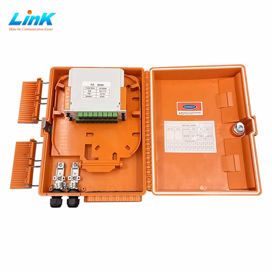 Caixa de distribuição impermeável de fibra ótica exterior do núcleo da distribuição FTTH 16 da fibra ótica
