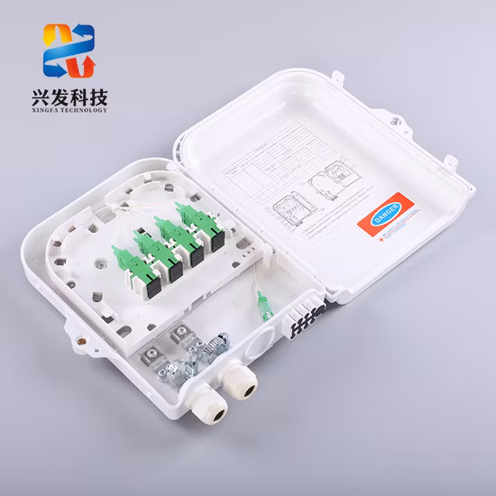Caixa de terminação de fibra óptica ABS+PC 1X8 FTTH com 5% de desconto