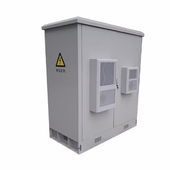 A porta dobro IP55 integrou o armário ótico do servidor da rede do equipamento do armário do condicionador de ar